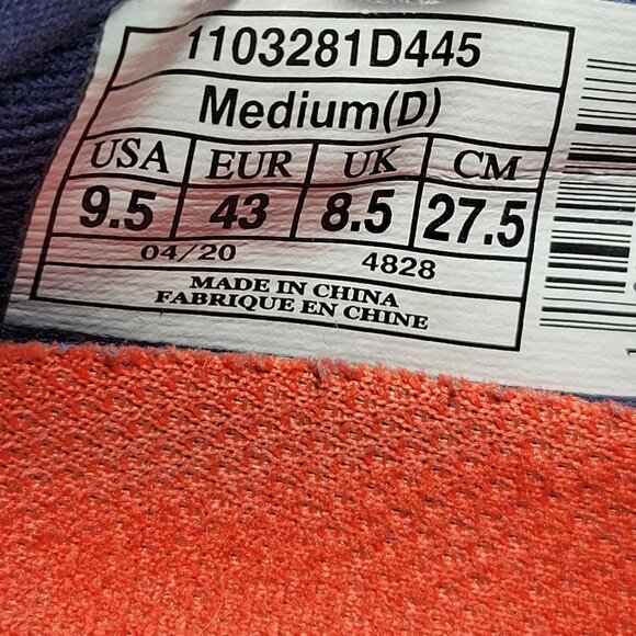 Brooks Caldera 4 Mens 9.5 Blue Red  Trail Running Hiking Shoes Sneakers - Picture 12 of 12